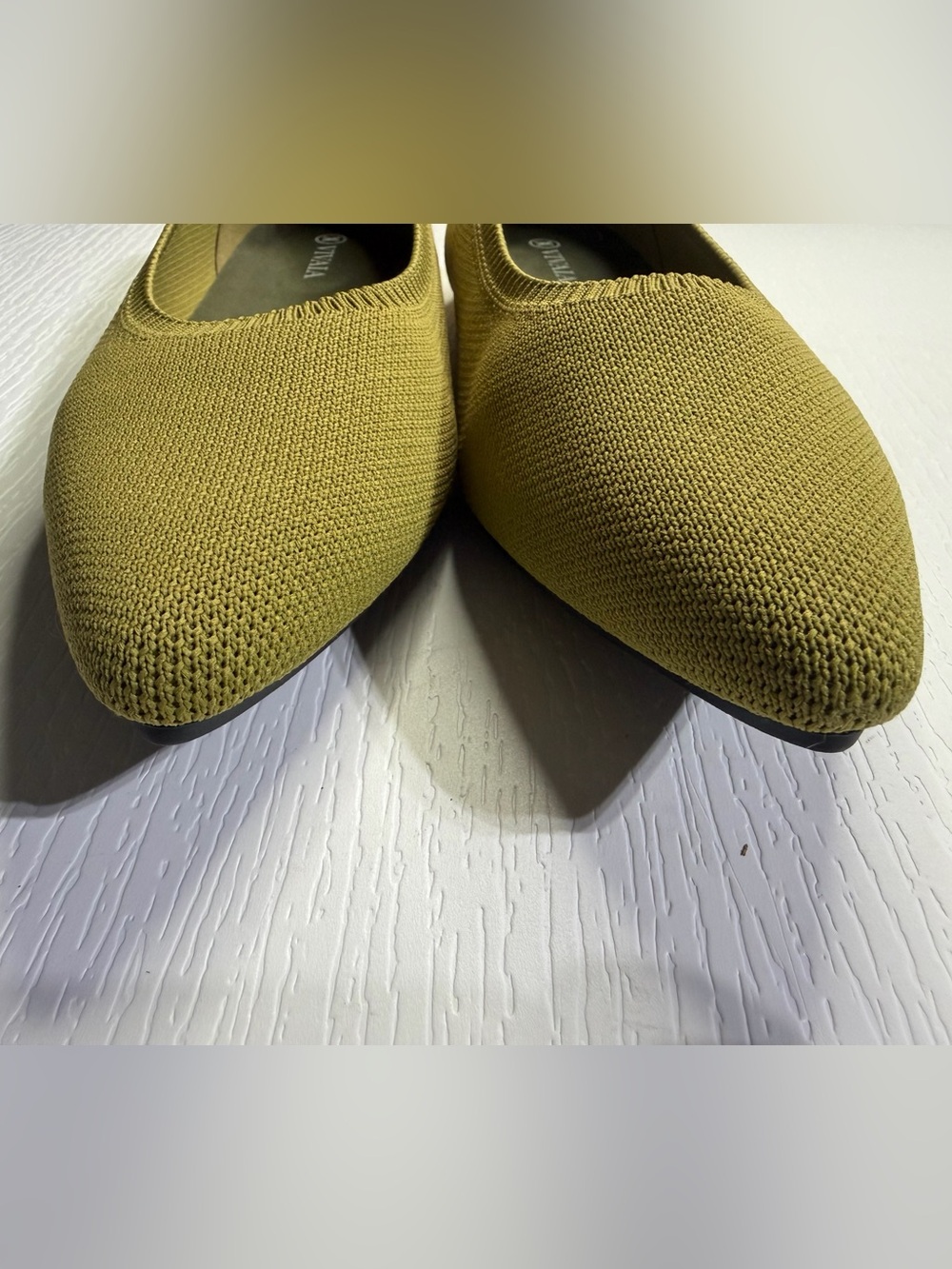 Vivaia Aria 5 Pointed Toe Ballet Flats in Olive Green- Size 40.5 - Picture 3 of 11